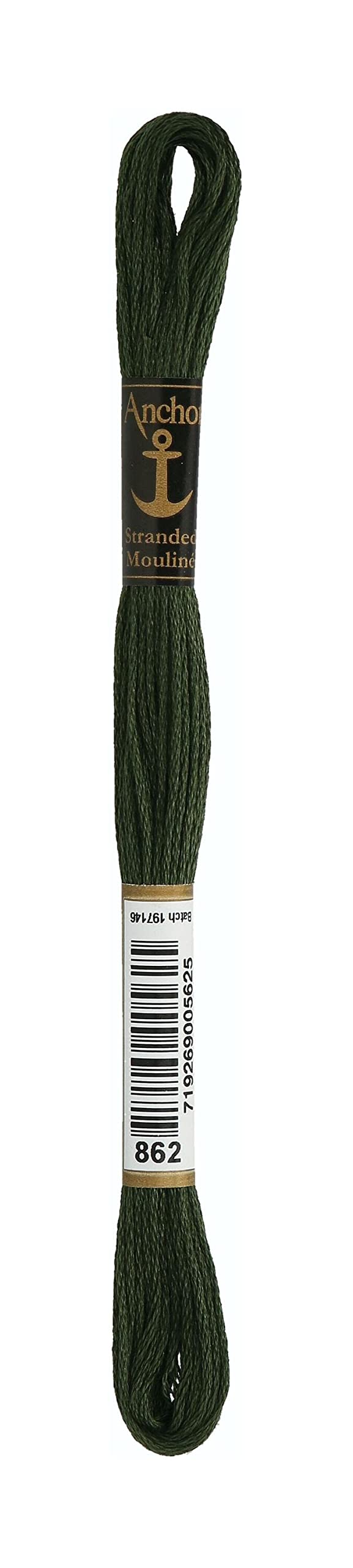 Anchor 4635000-00862 Embroidery Thread Cotton Russian Green