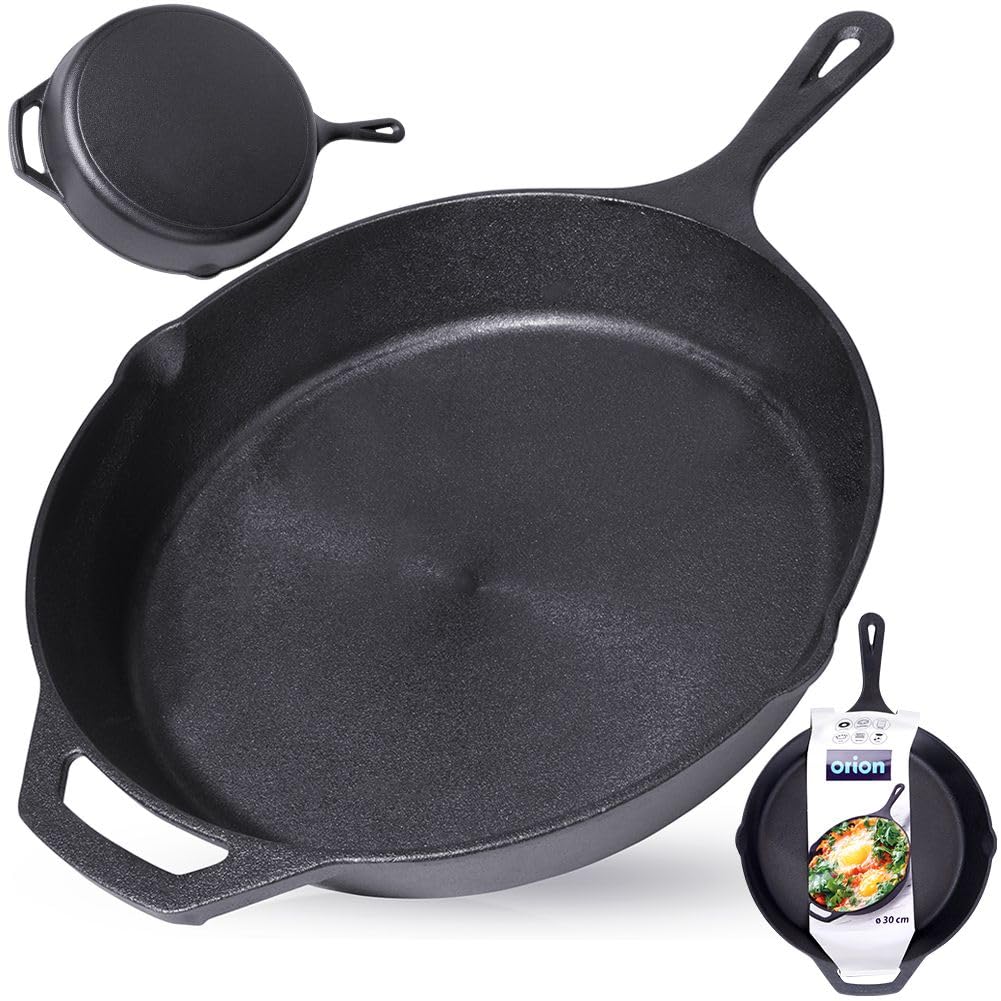 orion group Gusseisenpfanne Bratpfanne Gusseisen Pfanne Cast Iron Pan 30 cm