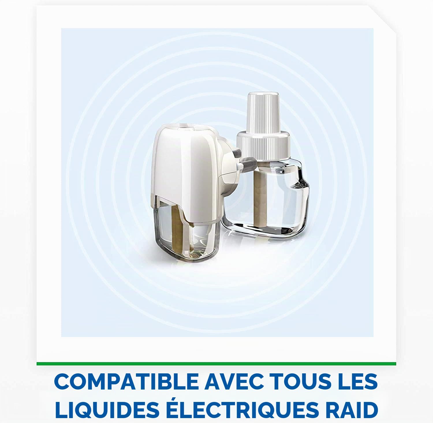 Raid - Recharge pour diffuseur électrique anti-moustiques communs et tigre, 3 x 45 nuits (Pack de 3 recharges, 135 nuits)