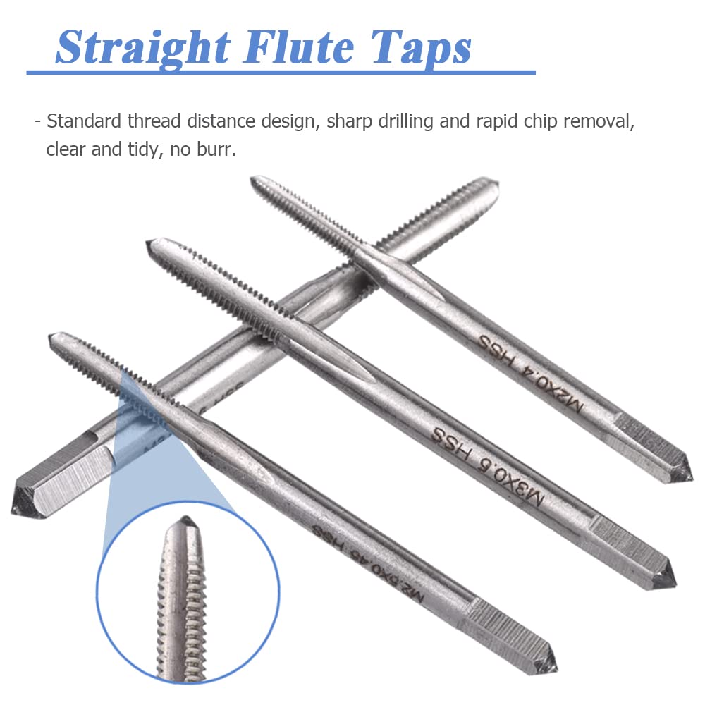 Mini Thread Machine Tap Snapklik.com : 10 Pieces Mini Machine Hand Drill Tap Set, M1-M3.5 Micro ...