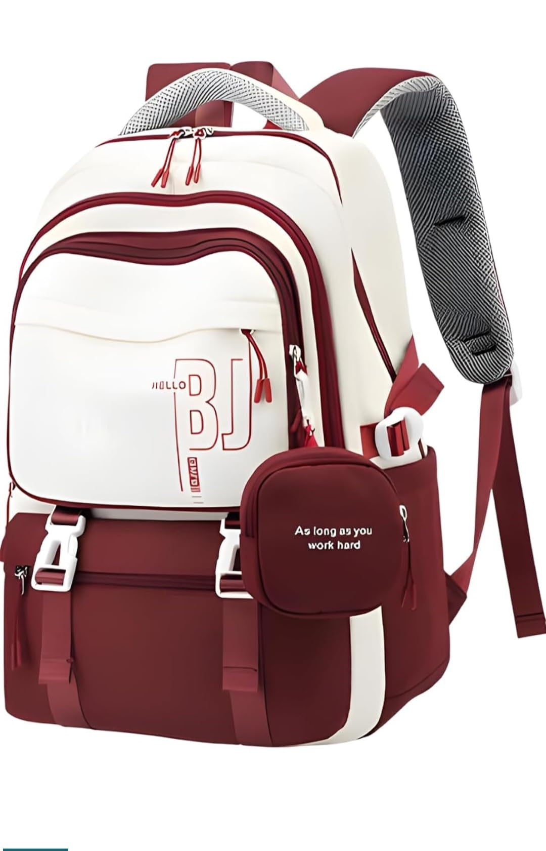 Korean Style School Bag Water-Resistant Laptop & Travel Backpack - Unisex Large 19 Inches Multipurpose Student Backpack for Boys & Girls, Men & Women-image-44