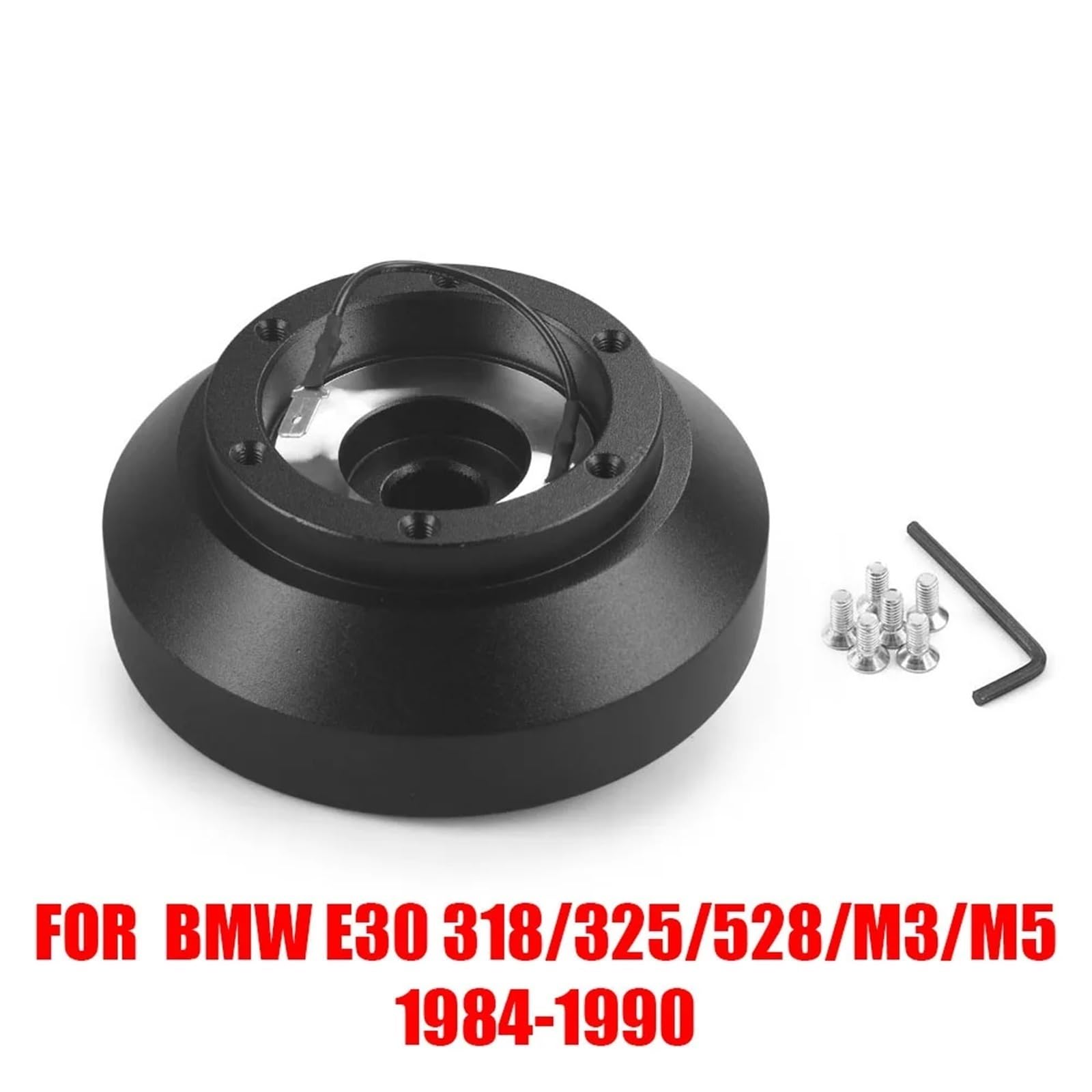 Ejes de Volante,Adaptador de Cubo de Volante Kit De Adaptador De Buje Corto For Volante De Carreras E30H, De Liberación Rápida Uso Apto para BMW E30 318/325 (1984-1990)