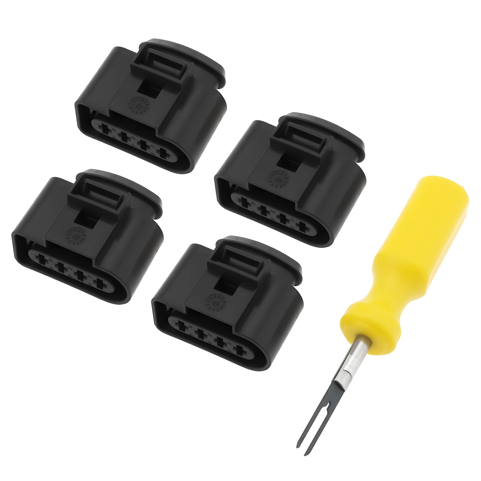 Kit di riparazione connettore bobina di accensione 4 pezzi con strumento 4B0973724 compatibile con Audi