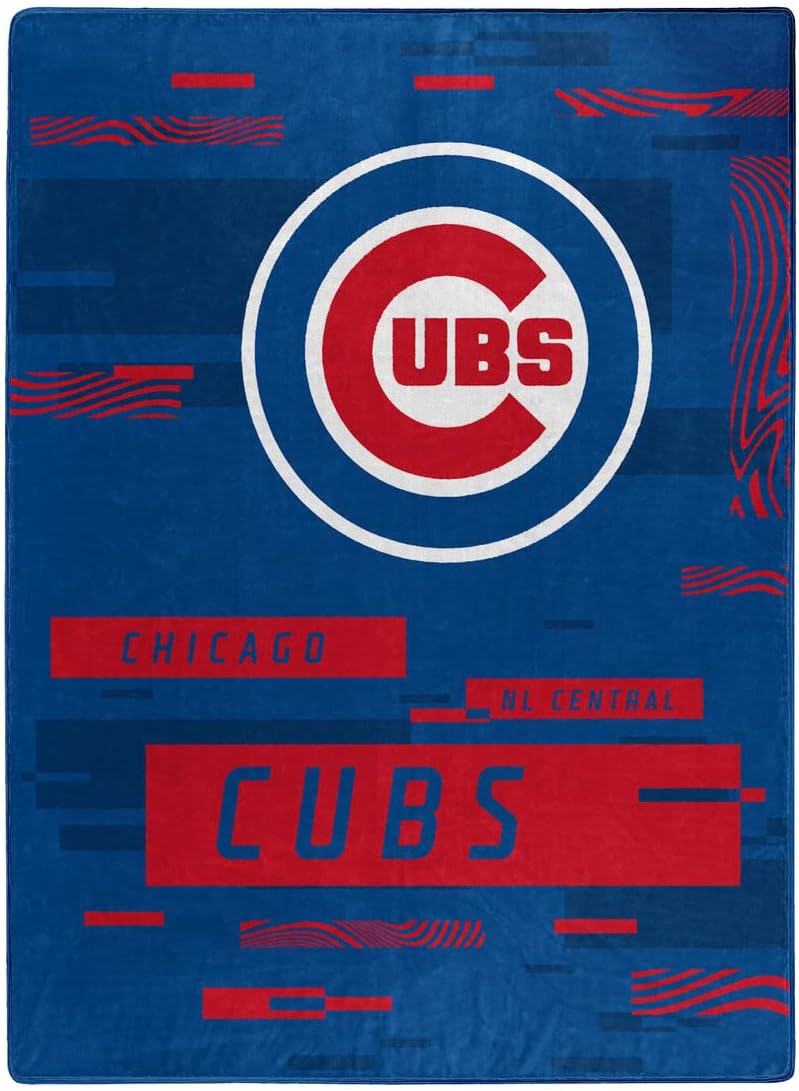 Northwest Chicago Cubs Blanket 60x80 Raschel Digitize Design