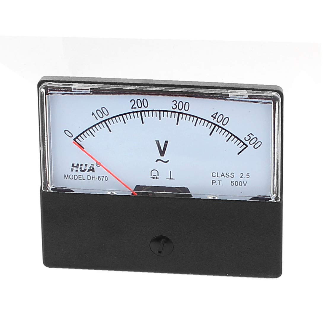 Voltmètre analogique DH-670 AC 0-500V à efficacité fiable pour panneau de tension