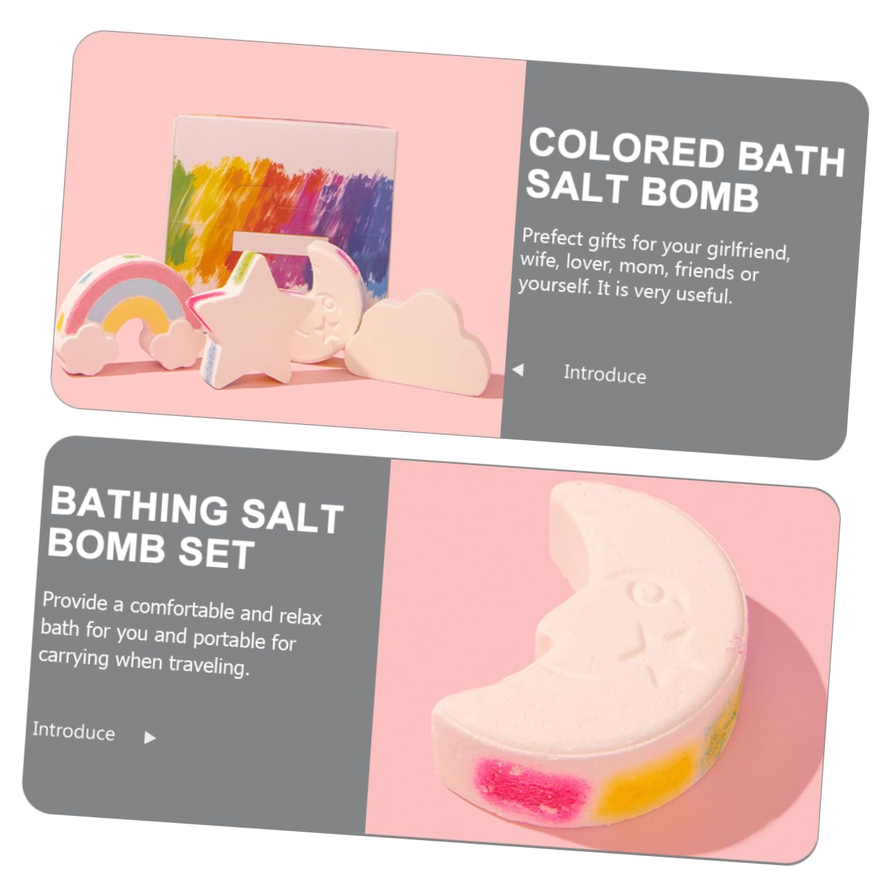 MAGICLULU 4-teiliges Badeset Duftendes Natürliches Badesalz Badesalz für Frauen