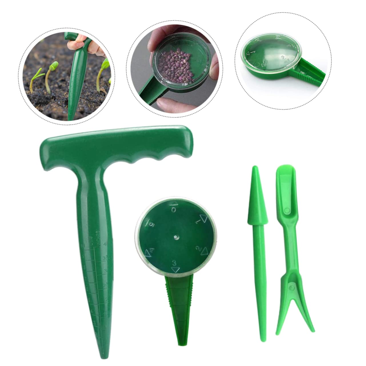 SUPVOX 40pièces Outils De Jardinage Distributeur De Semoir Plastique Épandeur pour Plantes Et Semences