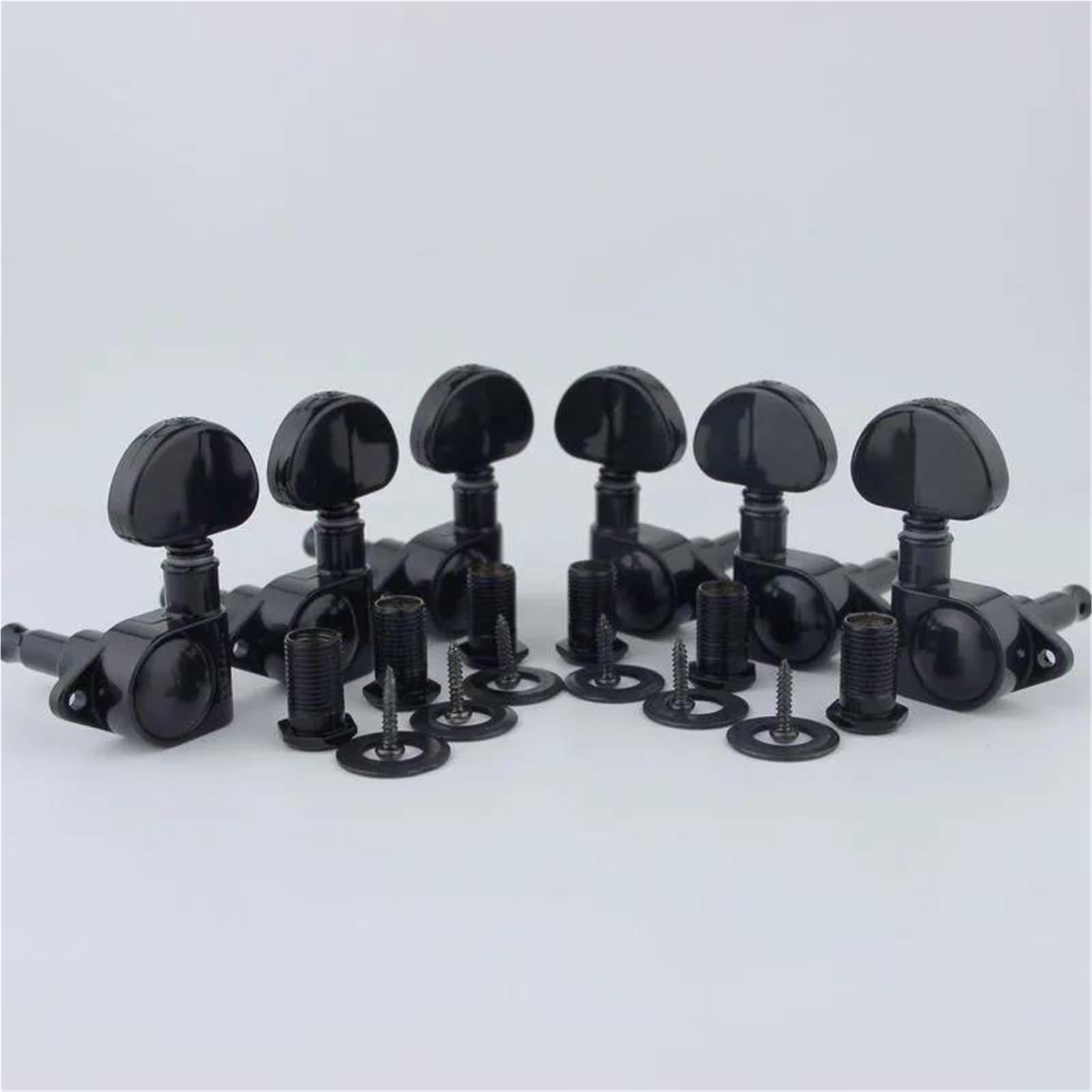 Clavijas De Afinación Selladas Con Relación Engranaje 1:21 Accesorio Para Guitarra Clavijas Guitarra(BK)