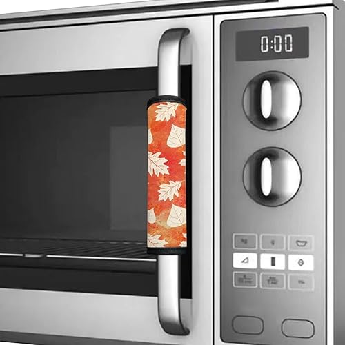 Vista 97 de 6 fundas lavables para manijas de puerta de refrigerador, protector antideslizante para nevera, horno, lavavajillas, mantener alejadas de huellas