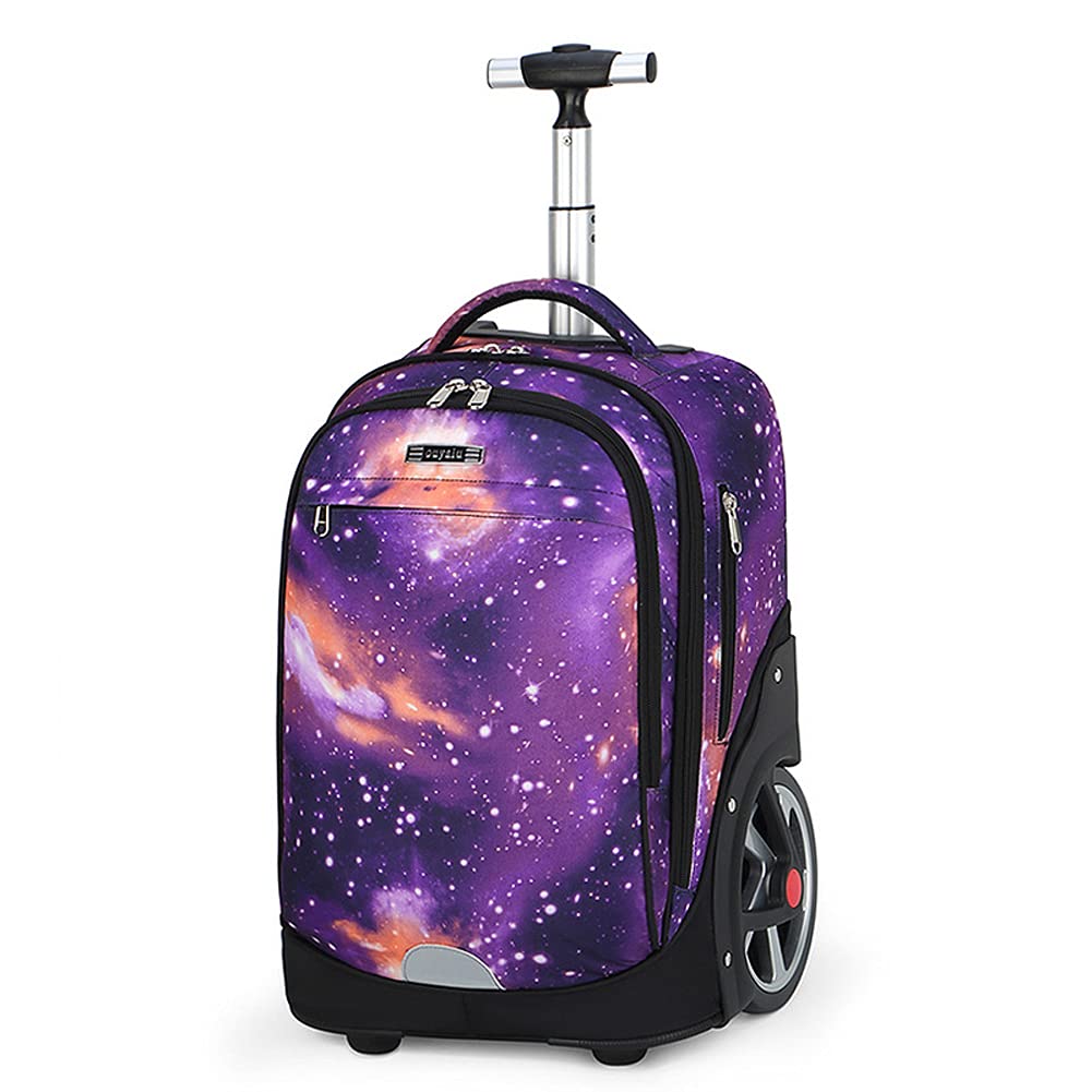 Zaino Trolley Scuola, Zaino Scuola Ragazzi Ragazza Bambini Zaini Scuola Trolley Elementare Borsa Zaino con Ruote