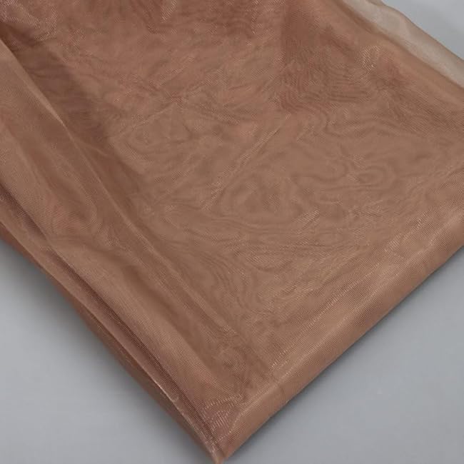 Power Corset Mesh Fabric, Non Stretch Mesh Net for Transparent Corset Base, Couture Dress, Wedding, Prom Gown,Pre-Cut 5 Yards Long 60" Wide (Dark Nude, 5 Yard pre Cut)