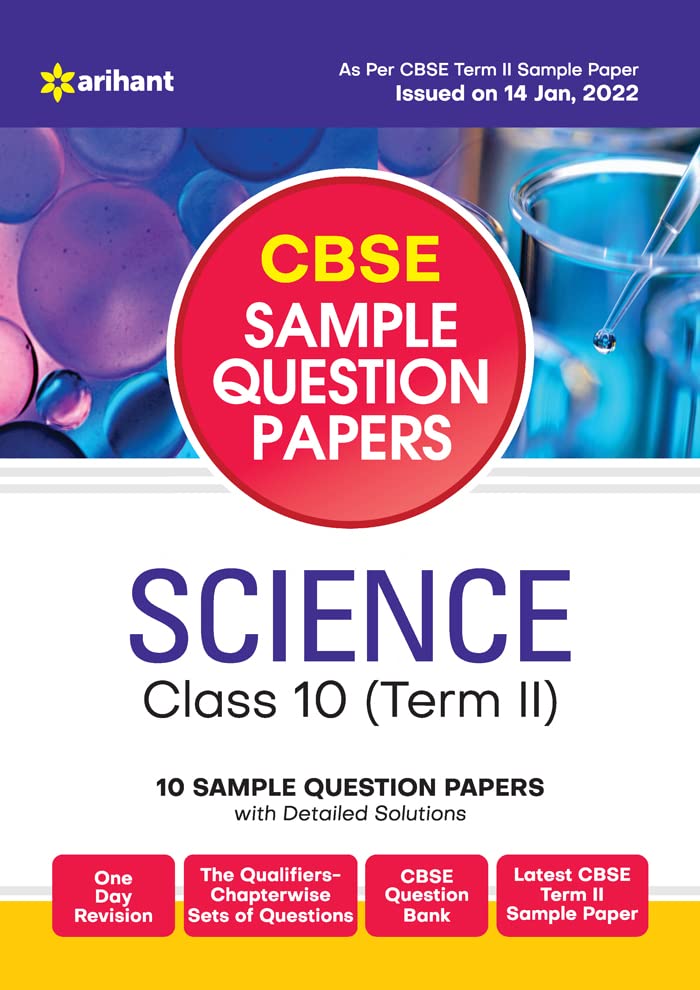 Buy Arihant CBSE Term 2 Science Class 10 Sample Question Papers (As per CBSE Term 2 Sample Paper