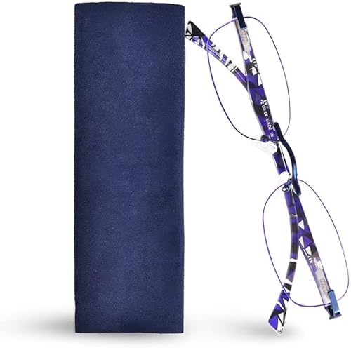 Miniatura 1 de OPTOFENDY Anteojos de lectura sin montura para mujer, lectores para mujeres con bisagras de resorte, bordes tintados, anteojos de lectura con luz