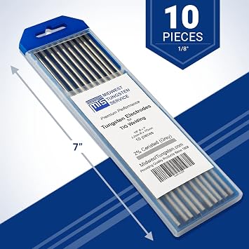 TIG Welding Tungsten Electrodes 2% Ceriated 1/8