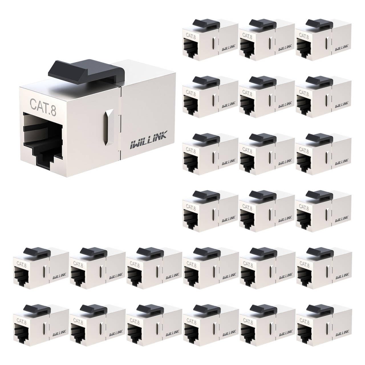 iwillink Cat8 RJ45 Koppler 40Gbps, 25 Stück
