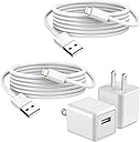 iPhone Charger,2Pack 6FT USB Wall Charger Fast Charging USB Cable Charging Cube Travel Plug Block with 6Foot Fast Cuble Lightning Cable Cord for iPhone 14 13 12 11 Pro Max XS XR X 8 7 SE2022 iPad