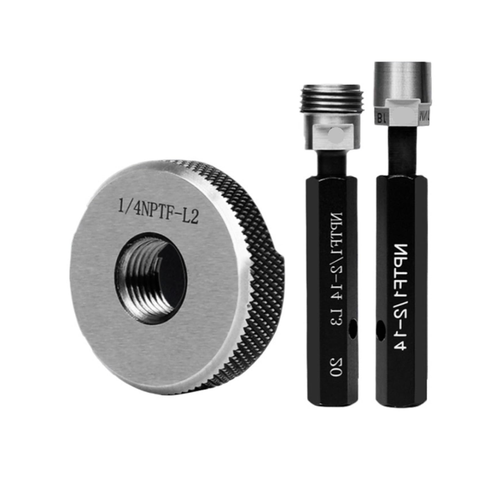 1 szt. Gauge z podkładką/pierścieniem do gwintu węża NPTF 1/16-28-3/4 1'' L1 L2 L3 przyrząd pomiarowy (NPTF Ring Gauge, 1 szt. NPTF3I4-L2)