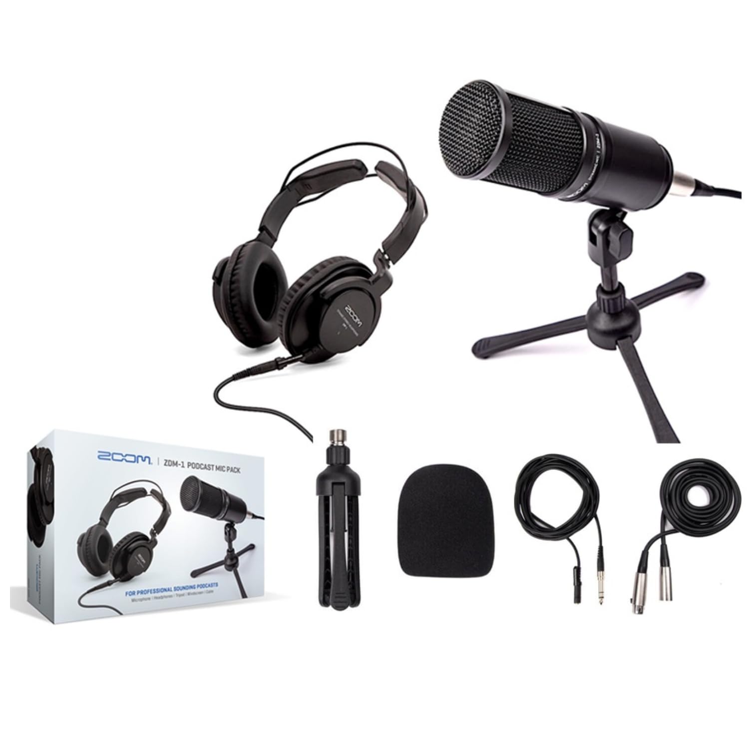 KIT COMPLETO ZDM-1 Podcast Mic Pack PROFISSIONAL : Amazon.com.br
