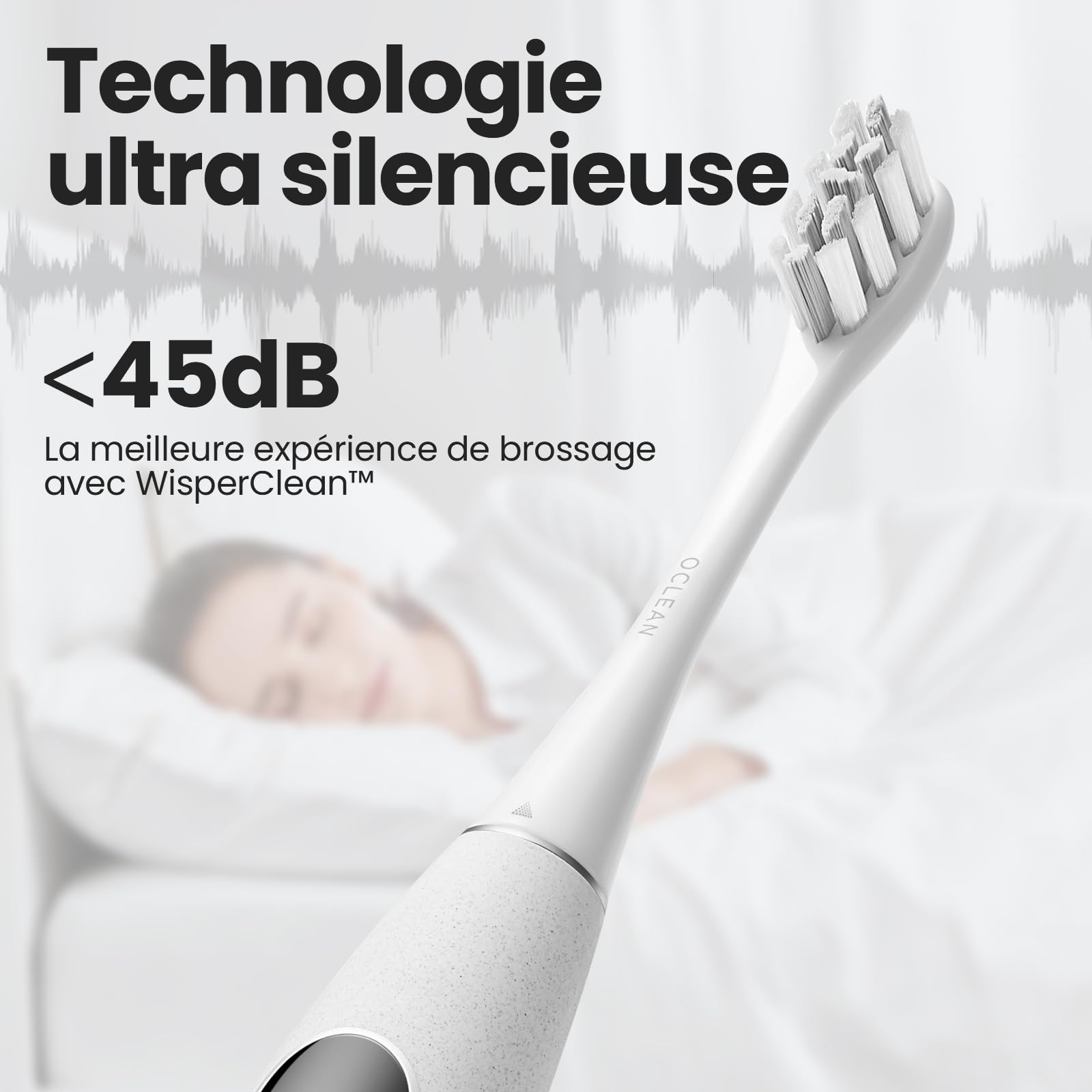 Oclean X Pro Elite Brosse à Dents Électrique, Écran Tactile Intelligent Silencieux 45db, 4 Modes & 32 Niv d'intensité, 35 Jours d'autonomie, Minuteur et APP, IPX7, Gris Cadeau Noël