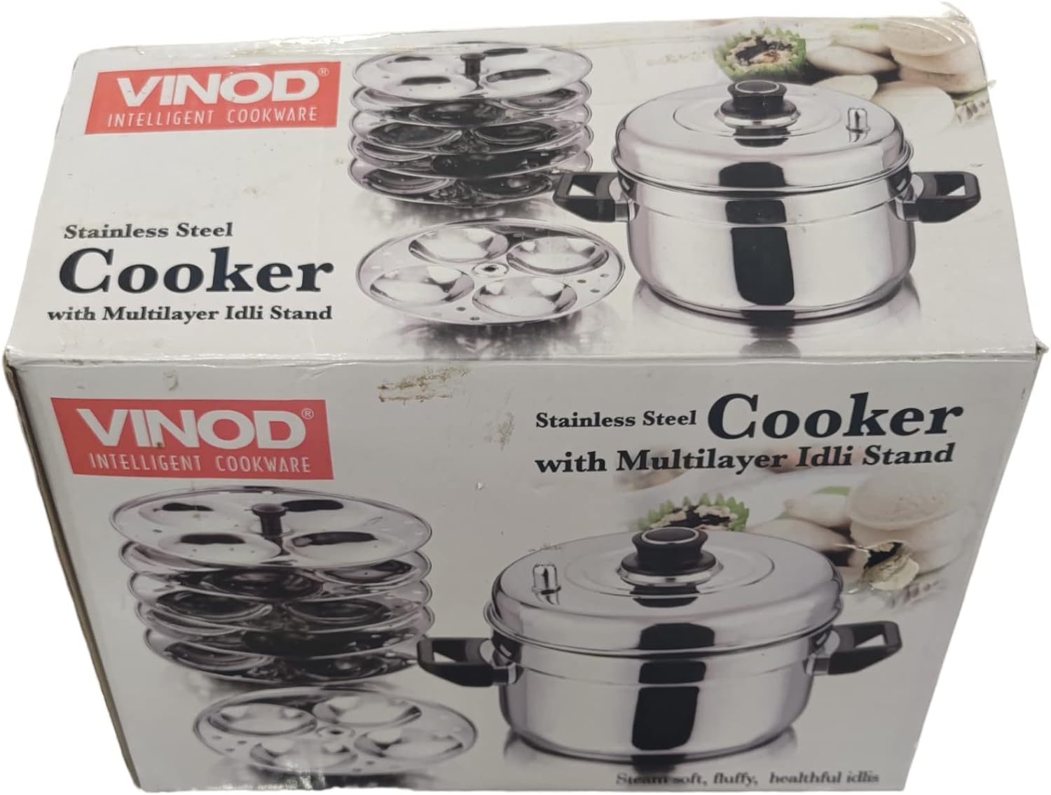 Buy VINOD Stainless Steel Cooker with 6 Layer IDLI Stand Online at
