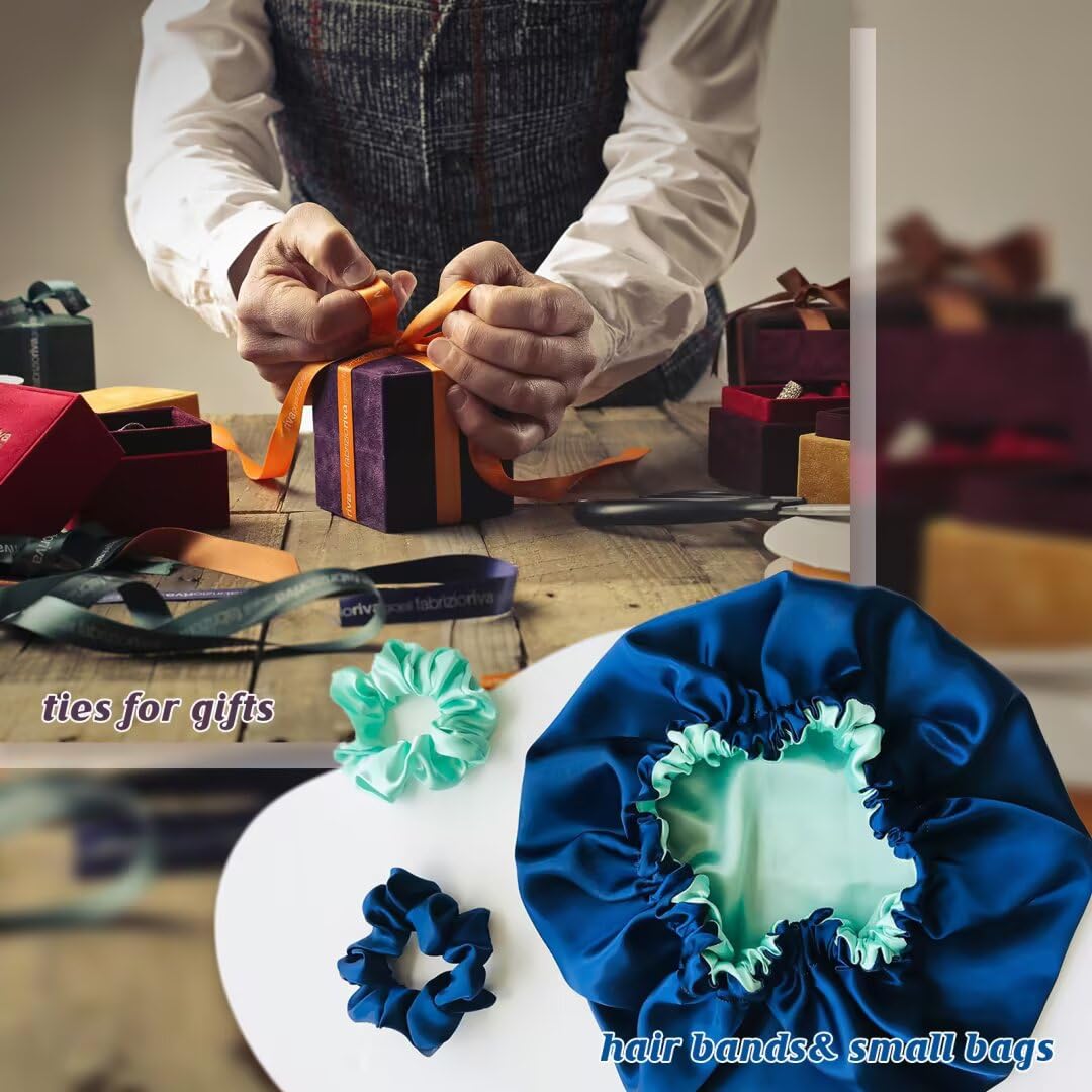 Satin Fabric by The Yard Soft Charmeuse Silky Shiny Cloth Fabric 59 Inch Width for DIY Sewing, Dress, Wedding Decorations, Draping, Sewing, Table Cloth(White, 1 Yard) - 3