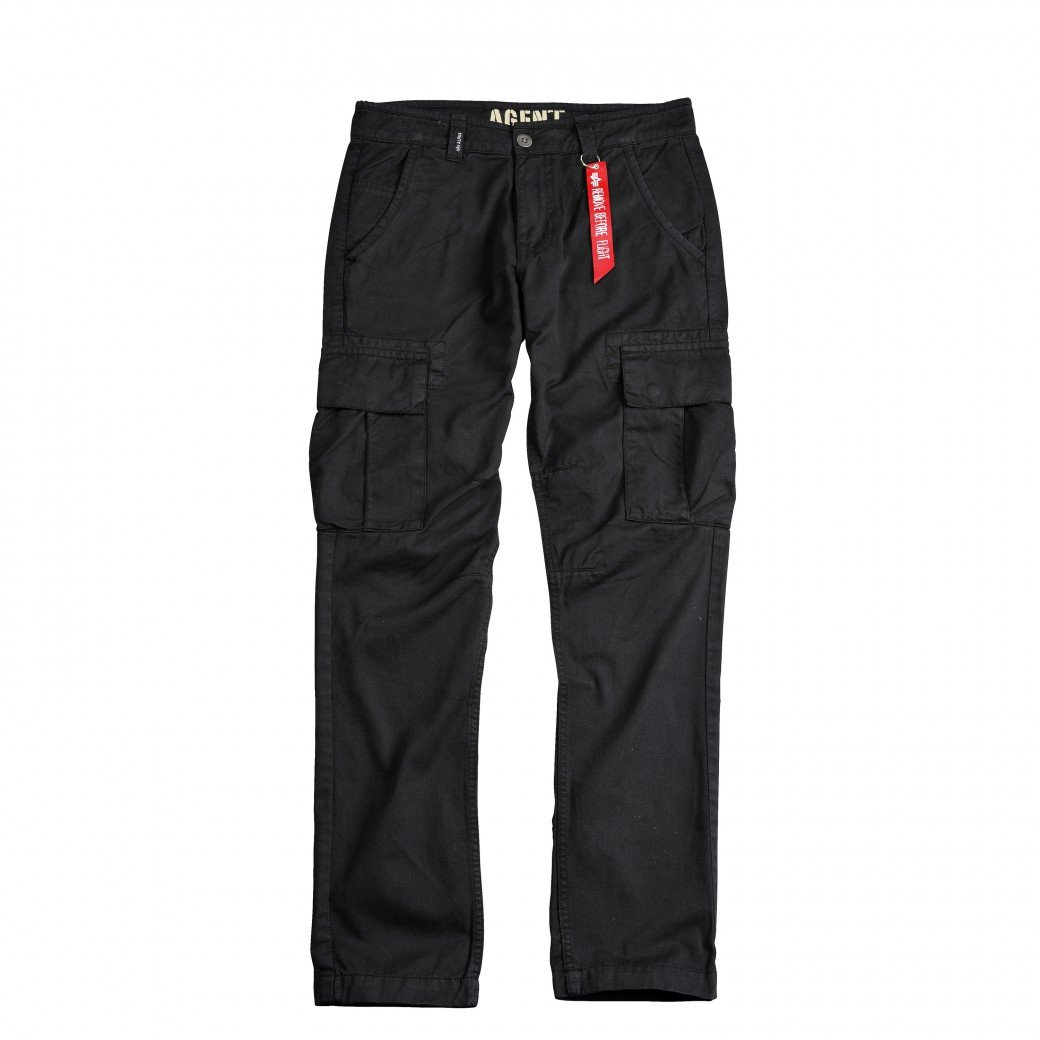 Alpha Industries Herren Agent Pant – Freizeithose, Schwarz, Größe 28 EU