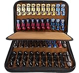 QEES Knife Display Case,Knife Case for 40 Pocket Knives,Butterfly Knife Storage Box,Folding Knives Organizer Holder,Knives Collection Organized Carrier for Survival Tactical Outdoor EDC Mini Knife