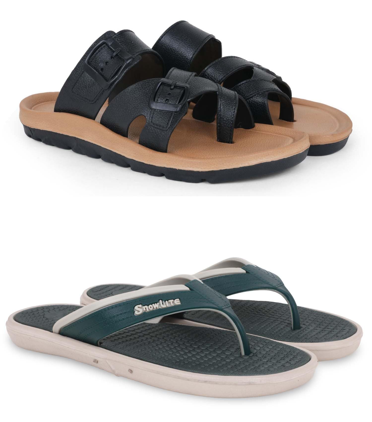 pampy angel Slipper/Flip Flops/Slides/Clogs/Sandals for Men, Comfortable & Light Weight| Stylish & Anti-Skid | Casual Waterproof & Everyday Flip Flops for Men & Boys Combo Pack of 2-picture-42