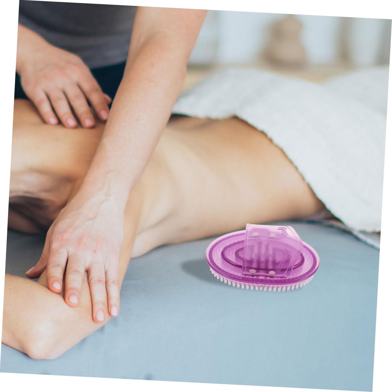 2 Szt. Silikonowy Masażer Meridian Do Ciała Ręczny Masażer Akupunkturowy Do Relaksacji Mięśni Przenośny Peeling i Salonu