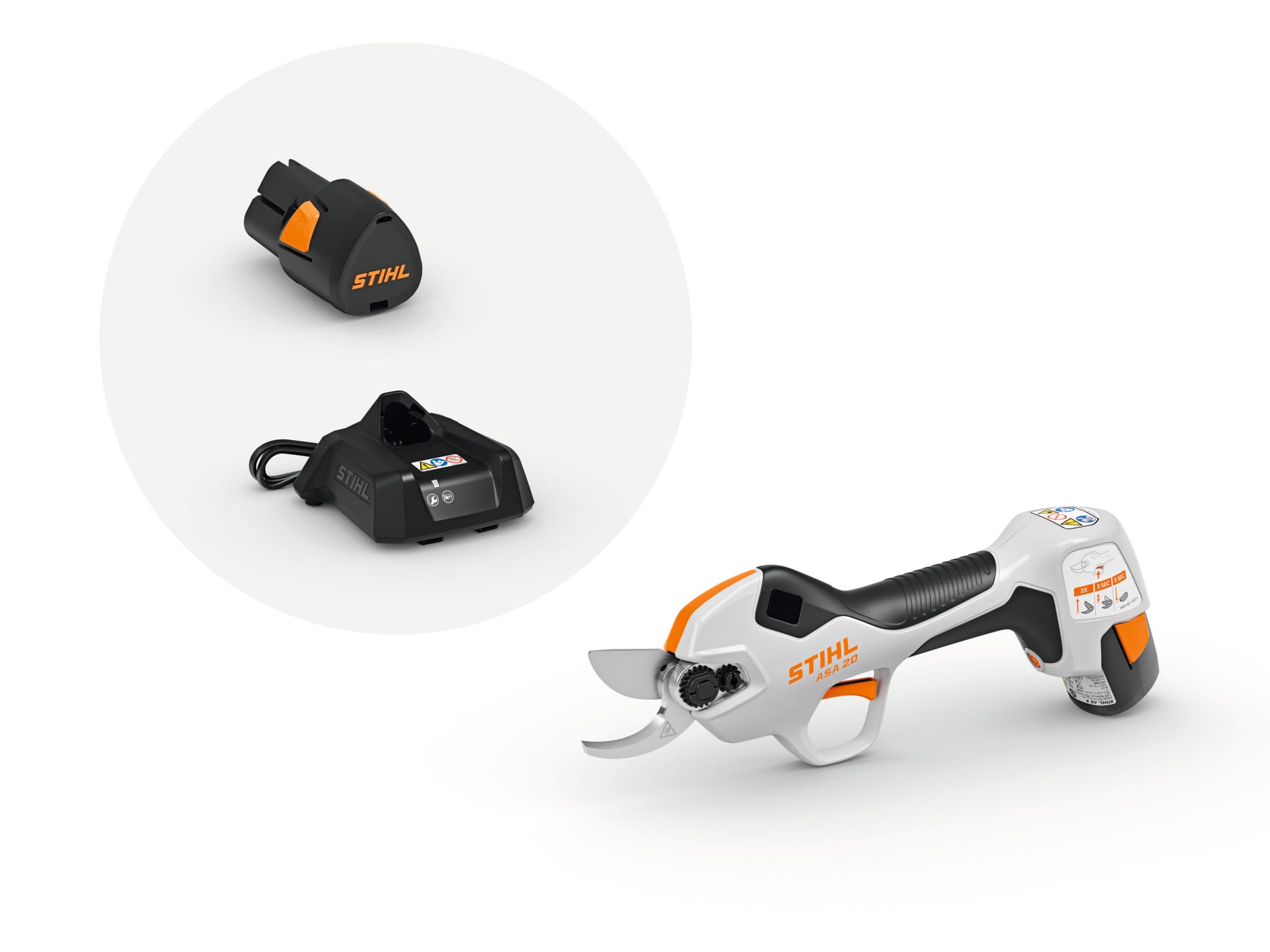 Sécateur à batterie ASA 20 STIHL - Pack Chargeur et Batterie