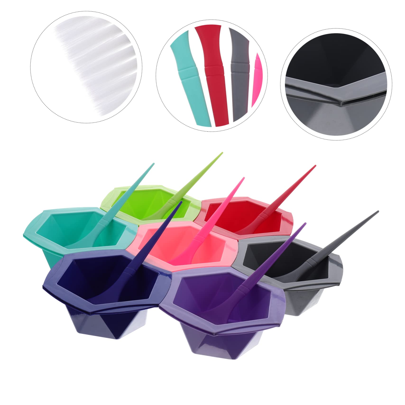 FRCOLOR 7sätze Teiliges Haarfärbeset Mit Schalen Und Pinsel Für Haarfarbe Toner Und Gesichtsmasken Hitzebeständig Und Wiederverwendbar