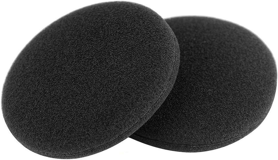 Almohadillas para orejas de espuma suave 50mm - Juego de 12 cubiertas de esponja de reemplazo para auriculares y teléfonos de oficina estándar, color negro miniatura 6
