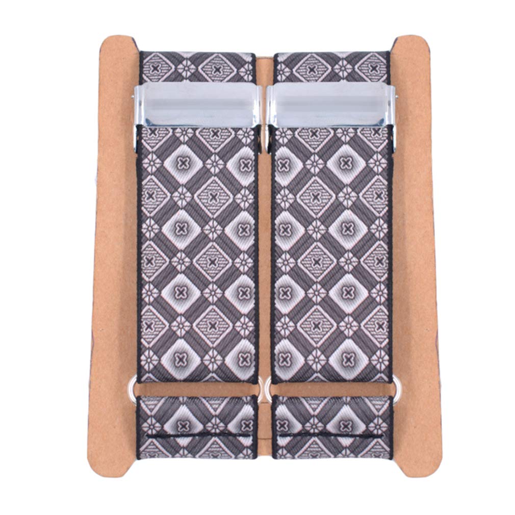 Men's 2 PCS Argyle Shirt Garters Sleeve Holders Armbands 1.4 In Width