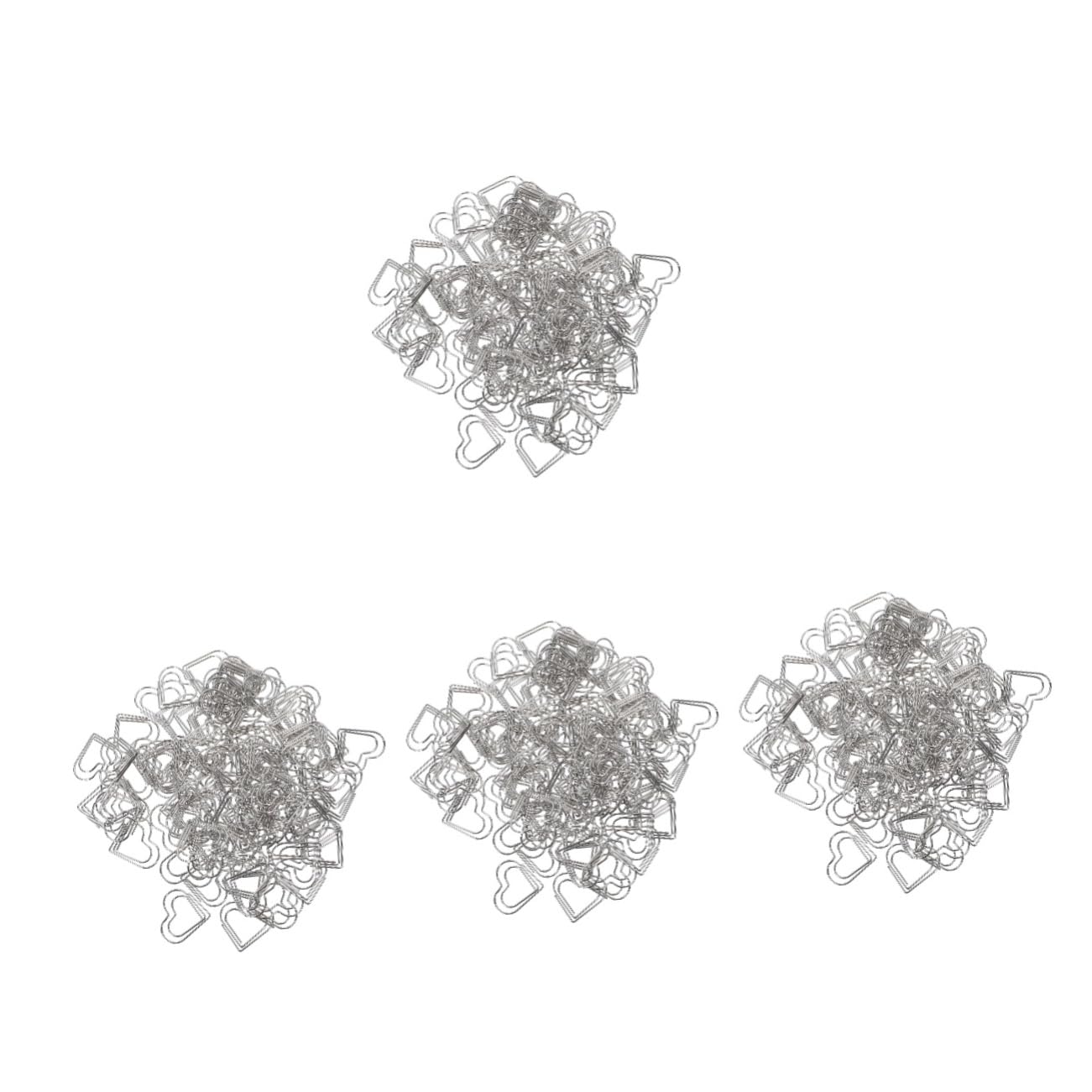 HOMSFOU 4 Set Graffette Clip Per Documenti Piccole Design Per Ufficio E Scuola Fermagli Metallici Leggeri E Resistenti Per Organizzazione Carta 100 Pezzi * 4