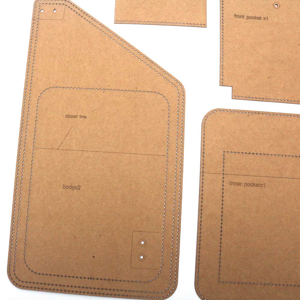 Modello Acrilico Per Borsa Da Uomo A Tracolla (Marsupio) – Sagoma Trasparente Per Pelletteria Fai-da-te - 5