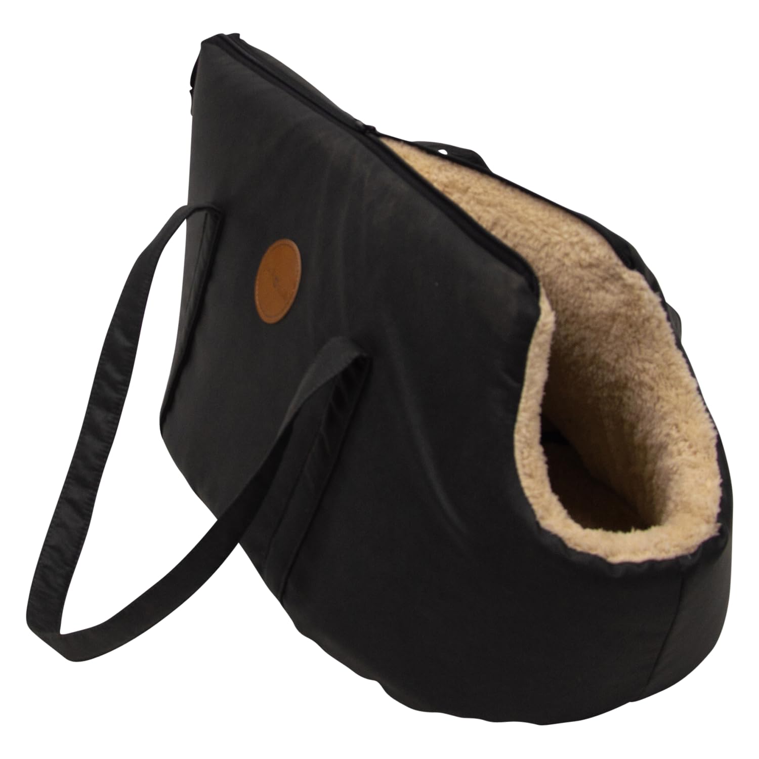 JACK AND VANILLA Timelessclassytransporteur, Stylish pet Carrier, Sophisticated Black Design, Durable Materials, Optimal Comfort, Reinforced Safety, Dimensions 40x23cm, Colour, Timeless Model