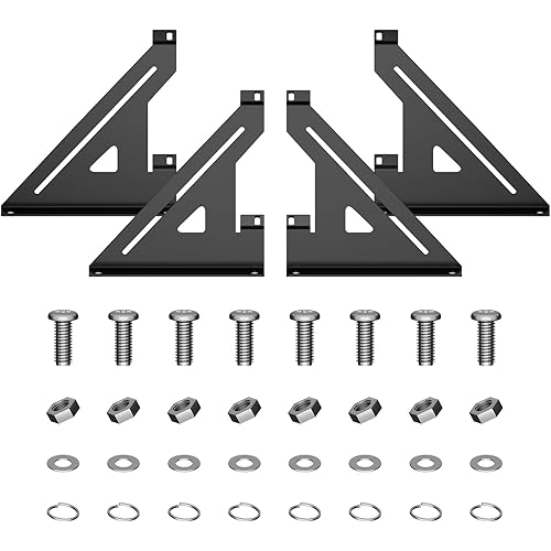 2 Amp Amplifier Rack, Audio Rack, Rack Mount Amplifier for Droppin HZ Car Audio, Steel, Black Powder Coated, Bracket Mount, 24 Watts, Audio Equipment Rack