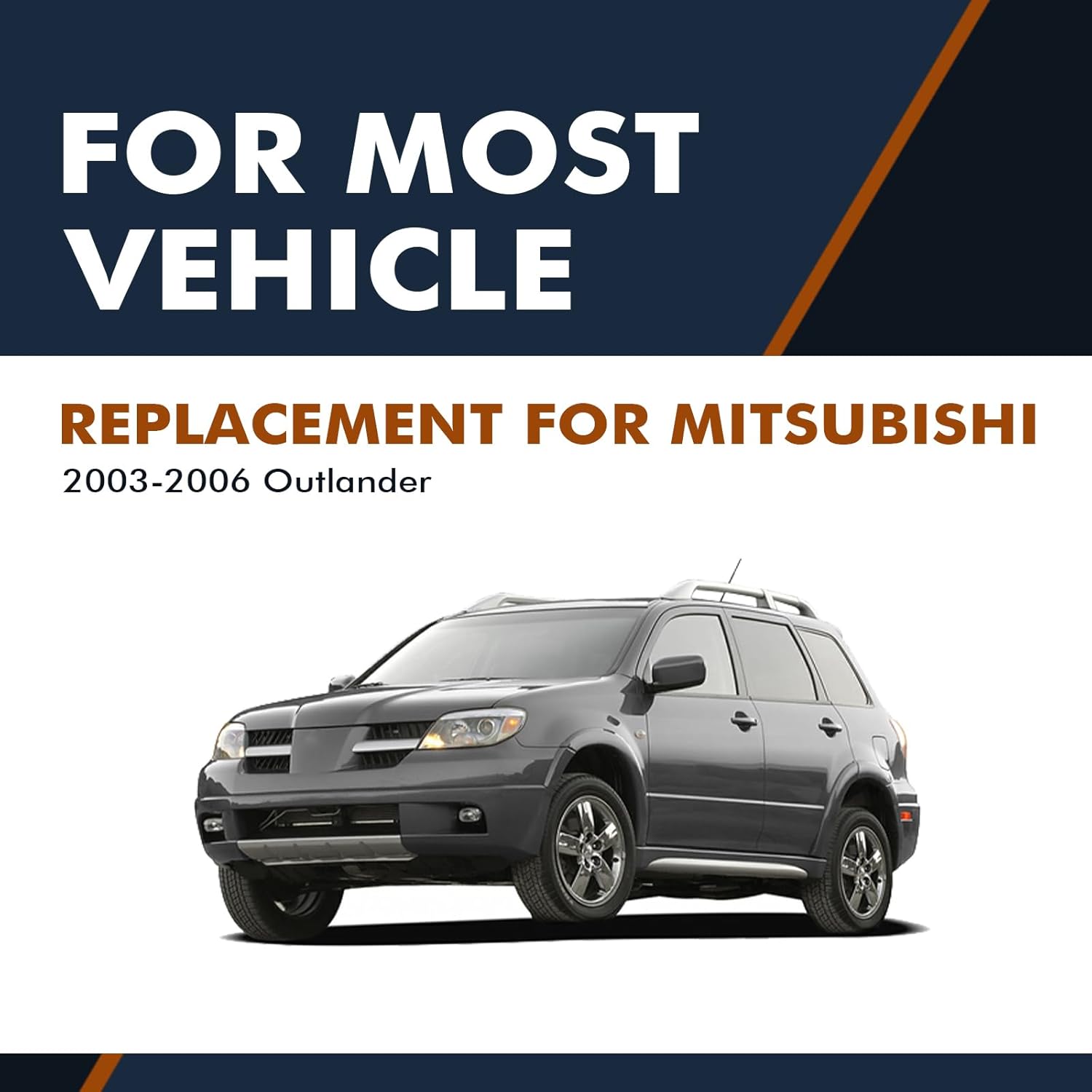 PM Auto Pair of 2 Rear Left-Right Sway Bar Links Compatible With 2003-2006 Mitsubishi Outlander, Stabilizer Bar Link