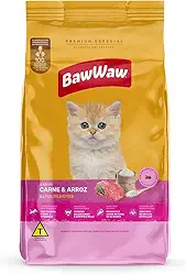 Ração Baw Waw para gatos filhotes sabor Carne e Arroz - 900g