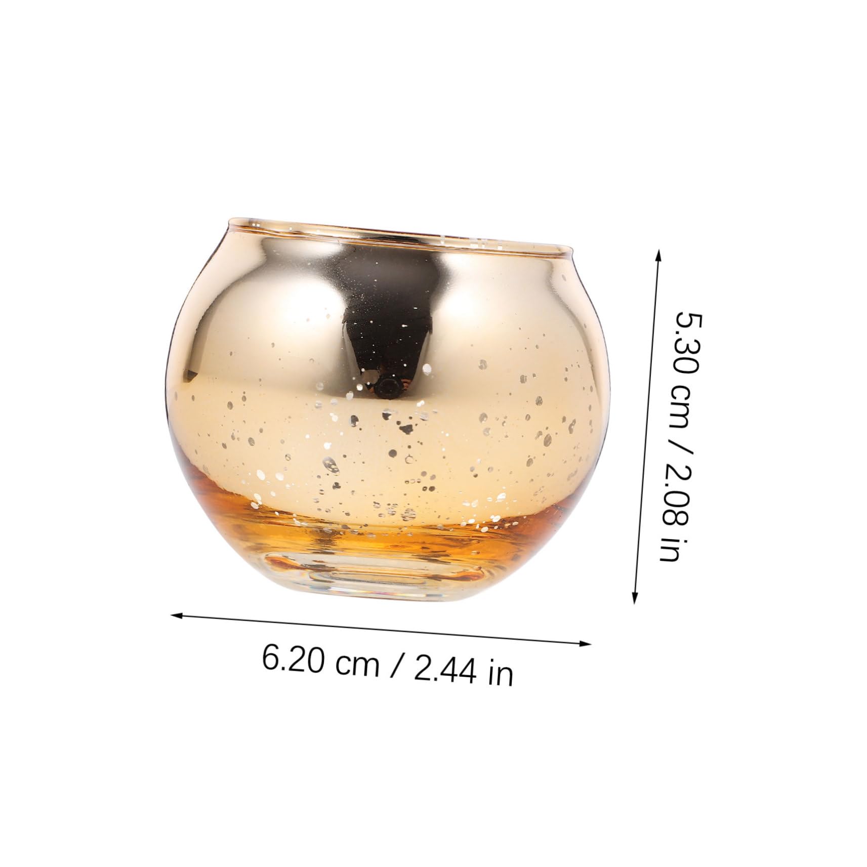 VOSAREA 12pièces Porte-Bougies Votives Verre Transparent Contenant pour Bougies Chauffe-Plat Bougeoir De Table Décoratif avec Base Stable