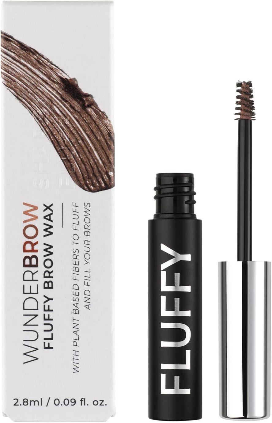 Fluffy volumineuze wenkbrauwwas, brunet, waterbestendige wenkbrauwengel voor lange grip, veganistisch en dierproefvrij