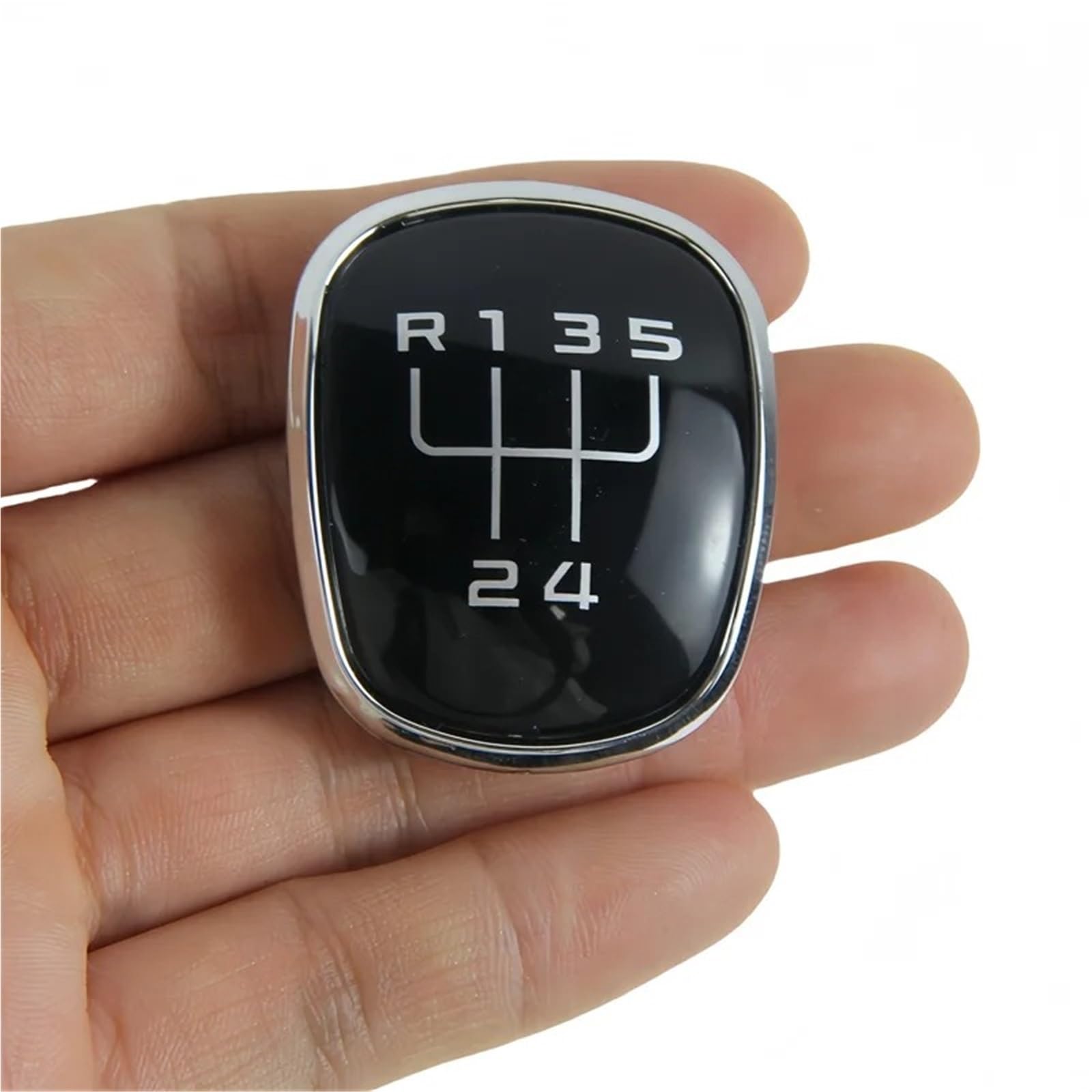 Dufwehr 5 Speed Shifter Knob For Skoda For Octavia For A6 For A7 For A5 Mk2 Glossy Black Gear Shift Knob Speed Number Cover Cap Combi Superb Replacement(5 Speed)