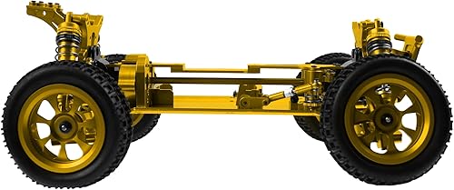 Miniatura 8 de ShareGoo - Marco de chasis de cuerpo de metal RC 114 4WD Kit de marco compatible con WLtoys 114 144010 144001 144002 RC piezas de actualización de