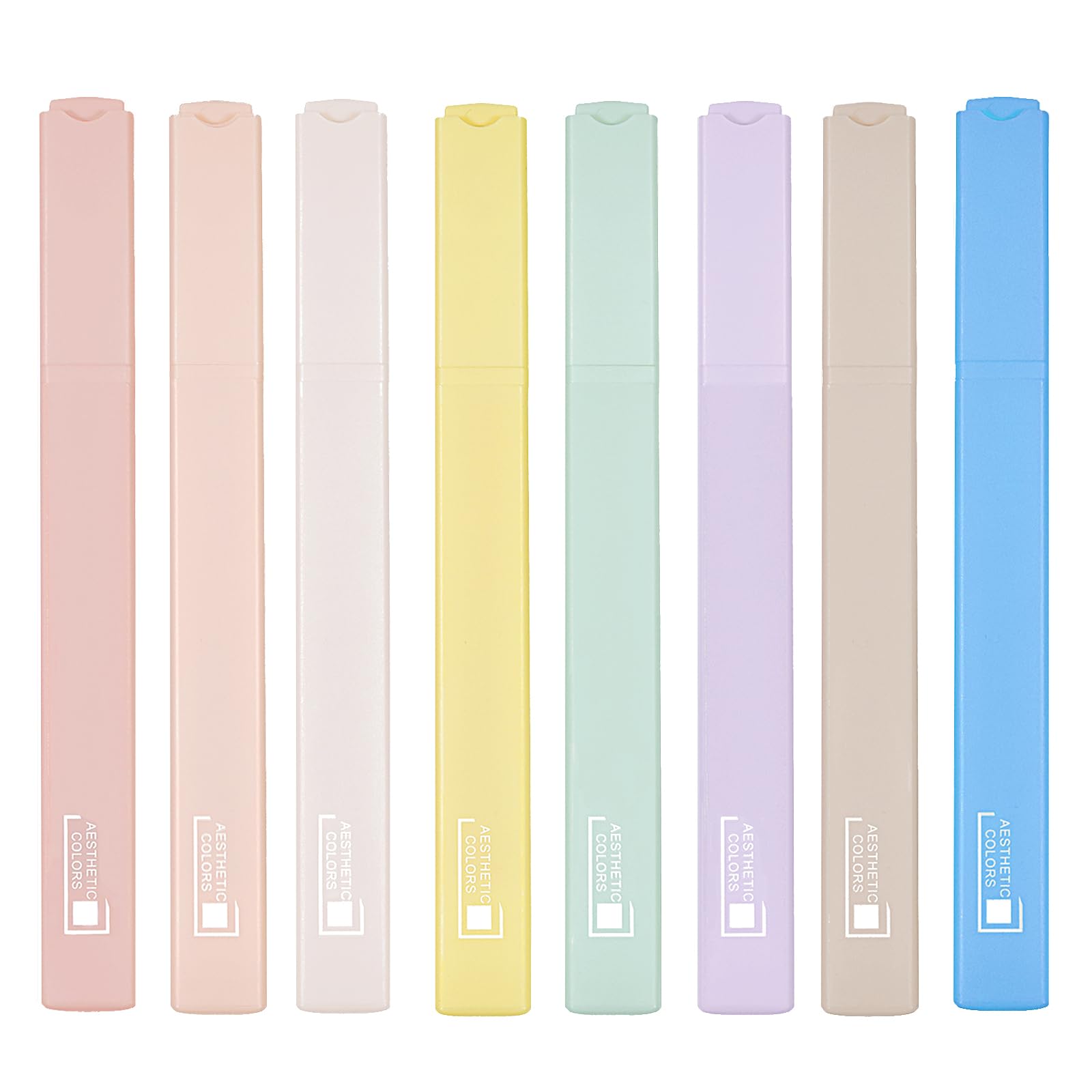 Willingood [12er-Pack] Ästhetische Textmarker mit weicher Keilspitze, No Bleed Bible Highlighter Pastell, Trocknet Schnell Highlighter Stifte