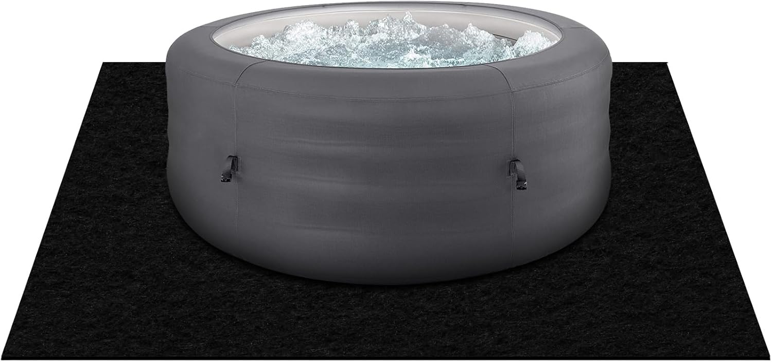 Svepndic 78x78 Inflatable Hot Tub Mat Outdoor Padded,Non