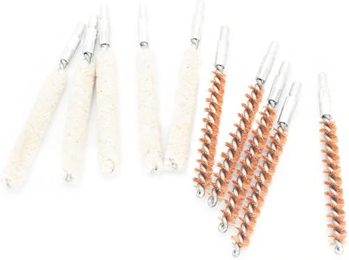 Miniatura 6 de Motanar Paquete de 10 cepillos de perforaciónkit de hisopos cepillos de limpieza para pistola 25 Cal
