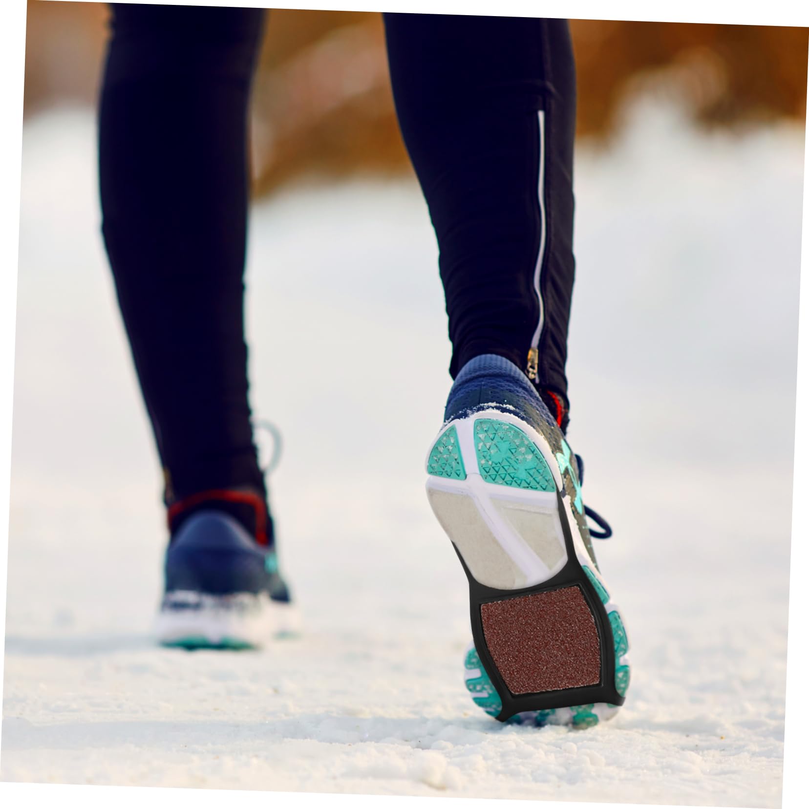 BESPORTBLE Crampons Antidérapants pour Chaussures Couvre Chaussures Épais pour Glace pour Randonnée Jogging Glace