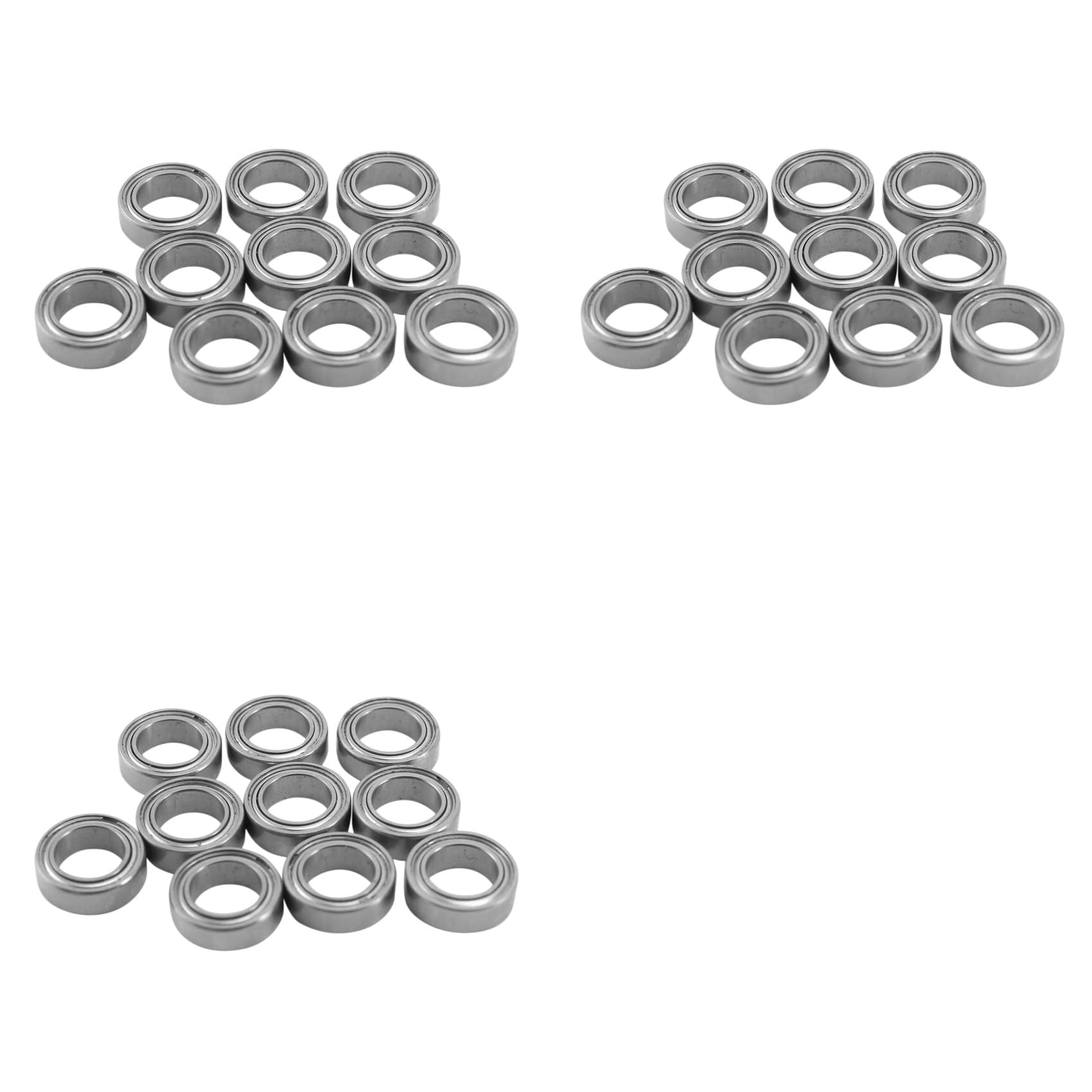 Jnchdghwa Silver 30Pcs Miniature Sealed Metal Shielded Metric Radial Ball Bearing Model: Mr85-Zz 5X8x2.5mm