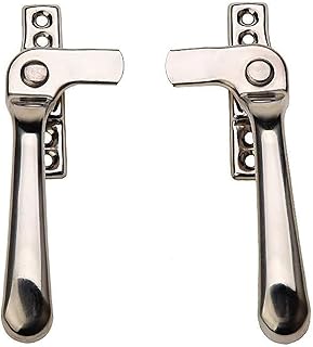Window Wedges,Window Locking Handle, Door and Window Accessories Door Handle Window Sash Sliding Window Lock Aluminum Alloy Window Lock One Pair of Two