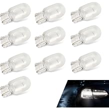 10PCS 7443 Brake Light Bulb, T20 Mini Bulb Taillight Turn Signal Lights, 12V 21W Plug-in Turns Signal Bulb, 7443A Universal Brake Light Turn for Cars White
